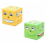 JOGO FACE CUBE 2 CUBOS MÁGICOS 2X2X2 PERSONALIZADOS VERDE E AMARELO + 60 CARTAS CUBER BRASIL FACE-CUBE-KIT